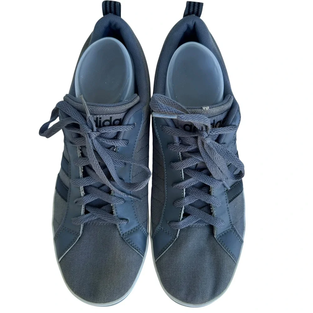 Adidas Neo Daily Mens Grey‎ Canvas Low Top Sneakers AW4592 Sz 10 Grey Streetwear